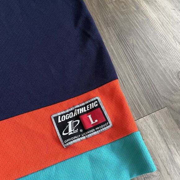 Vintage Special Olympics Hockey Jersey Size L Cops And Robbers Logo Athletic 90s - Picture 3 of 6